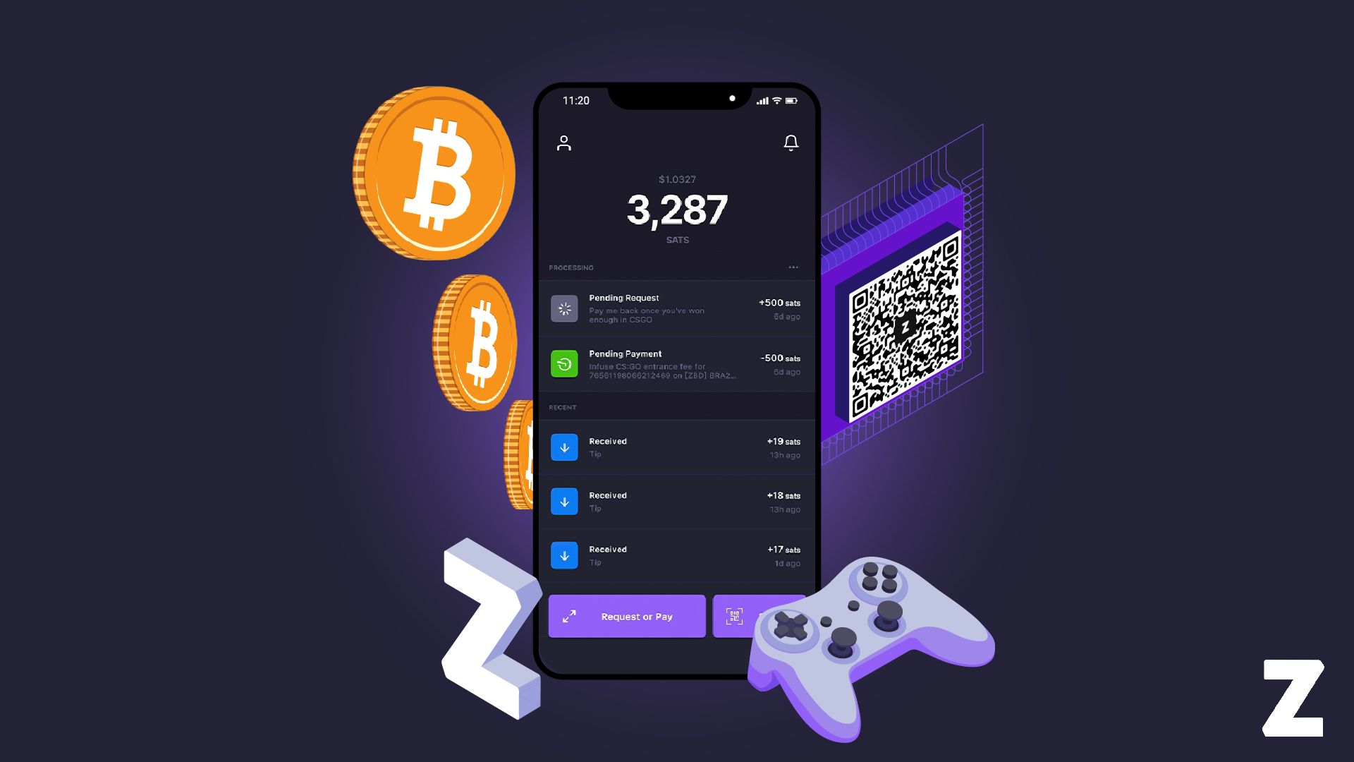 Play games and earn free Bitcoin with the ZBD Wallet