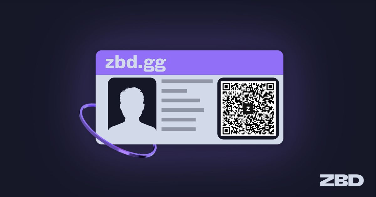 The ZBD Gamertag is your Bitcoin gaming identity.
