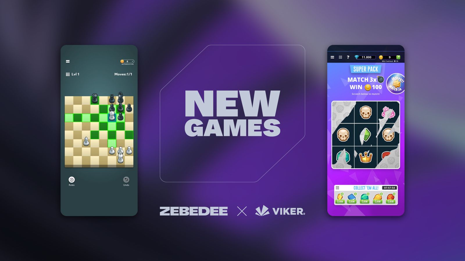 Play Bitcoin Chess and Bitcoin Scratch and earn real money with ZEBEDEE.