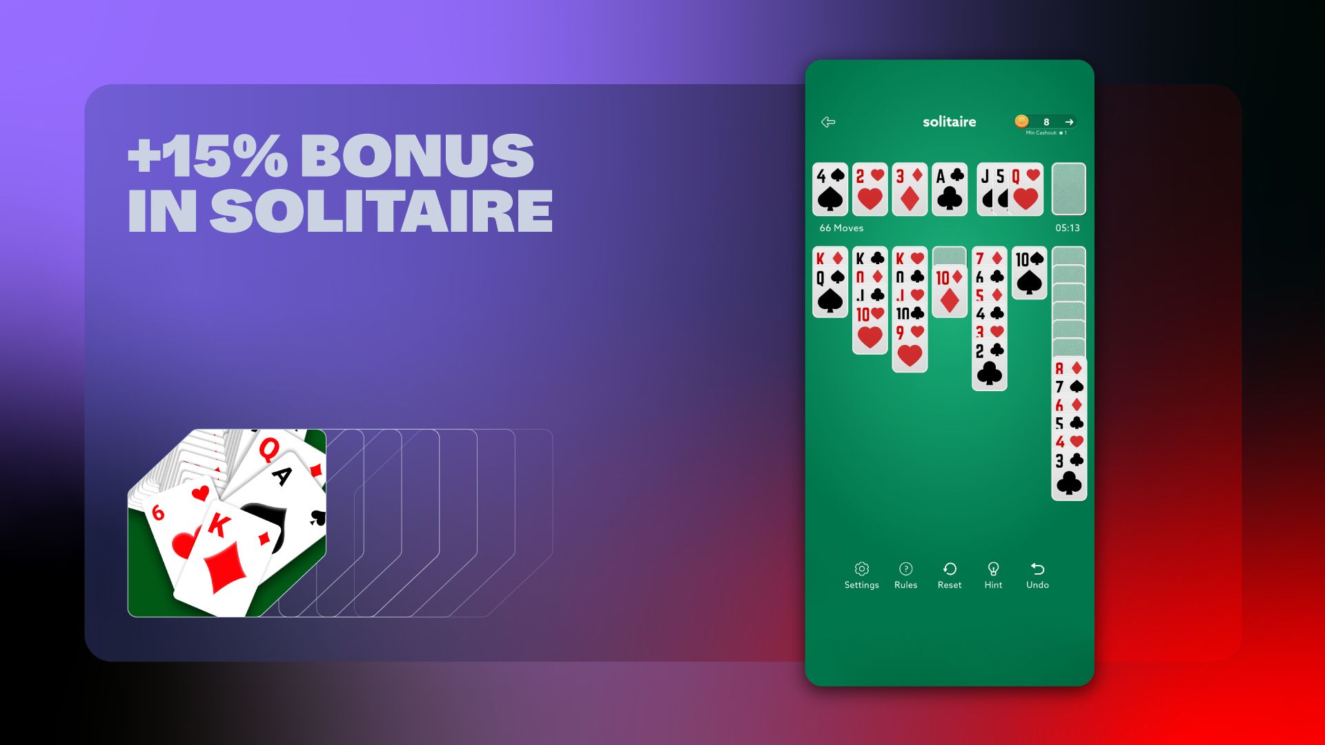Solitaire by VIKER – ZBD Quest 15% bonus.