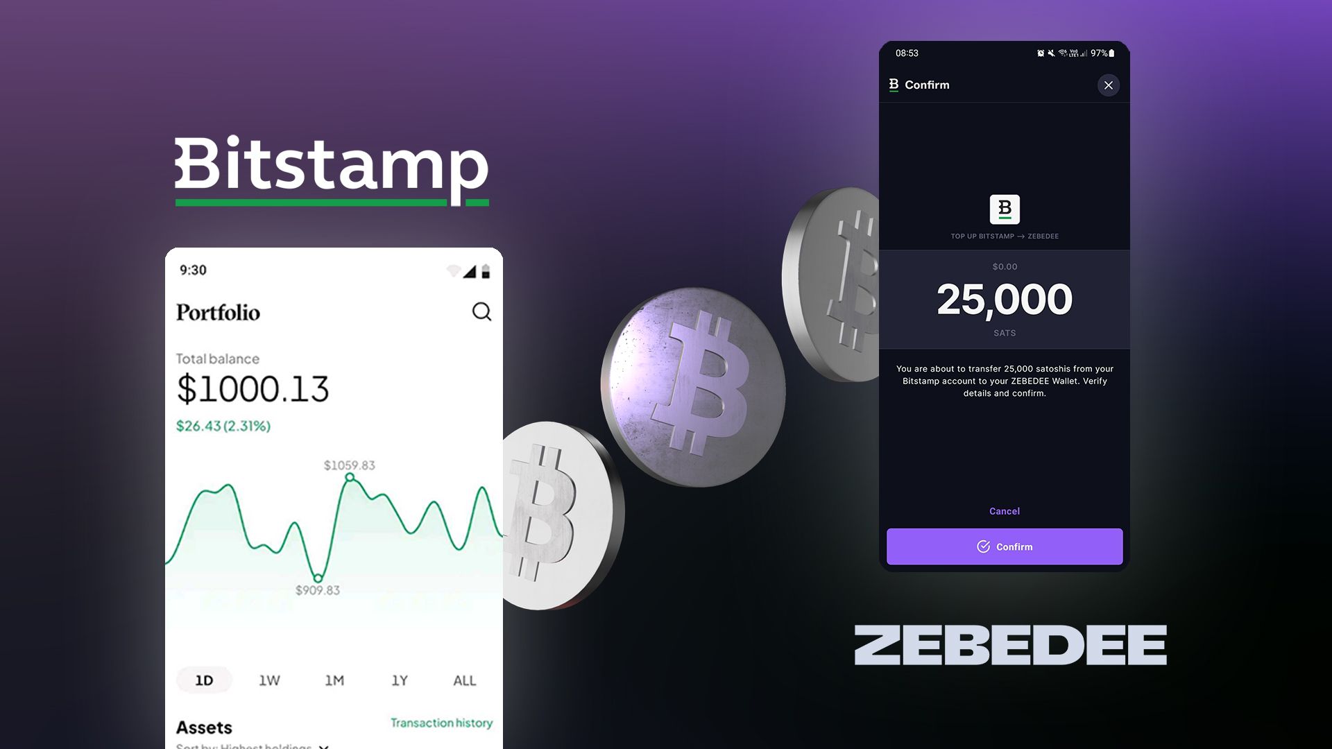 ZEBEDEE × Bitstamp – Integration of Lightning into the exchange.